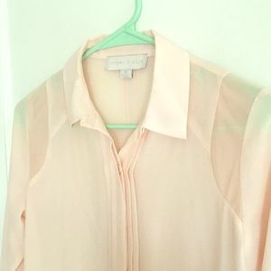Light pink button up - XS
